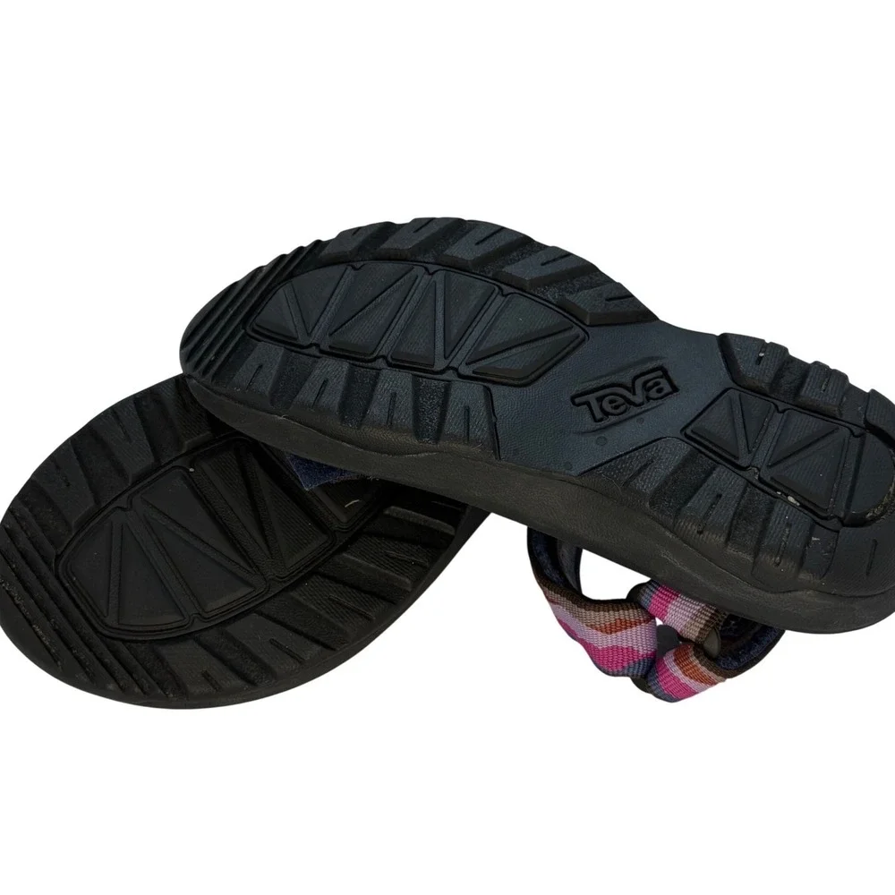 Teva Hurricane XLT2 Kids Sport Sandals Pink Multi Geometric Strappy Size 11
